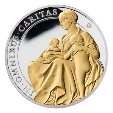 Charity 1 Ounce Silver gilded edt.