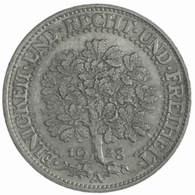 5 Reichsmark 1928 A Eichbaum